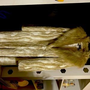 Faux fur coat